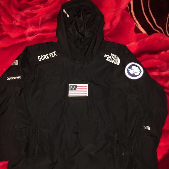 supreme north face pullover jacket